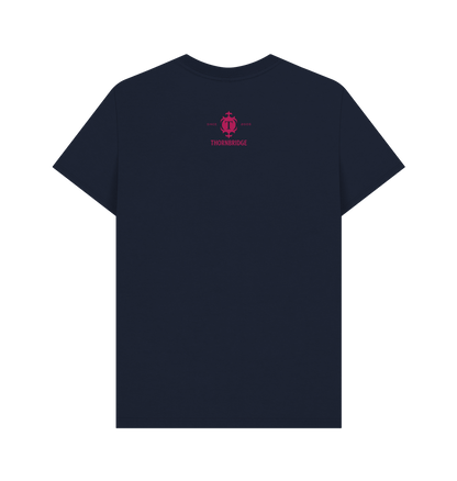 Jaipur logo with pink T logo backprint Printed T-shirt Thornbridge