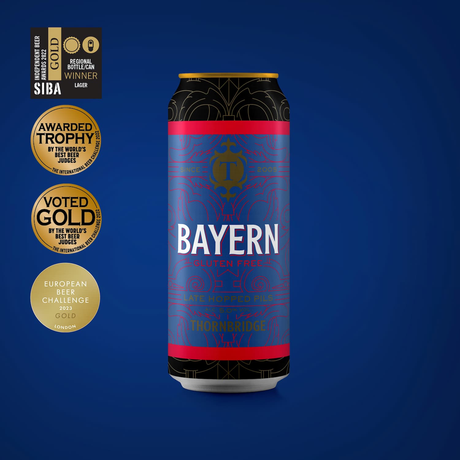 Bayern, 5% Late Hopped Pils Beer - Single Can Thornbridge