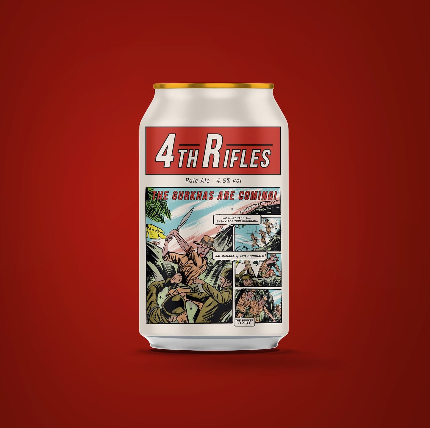 4th Rifles, 4.5% Pale Ale 330ml can Beer - Single Can Thornbridge