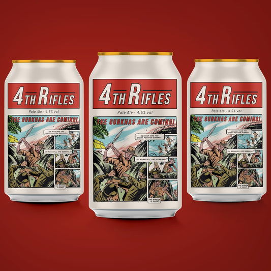 4th Rifles, 4.5% Pale Ale 12 x 330ml cans Beer - Case Cans Thornbridge