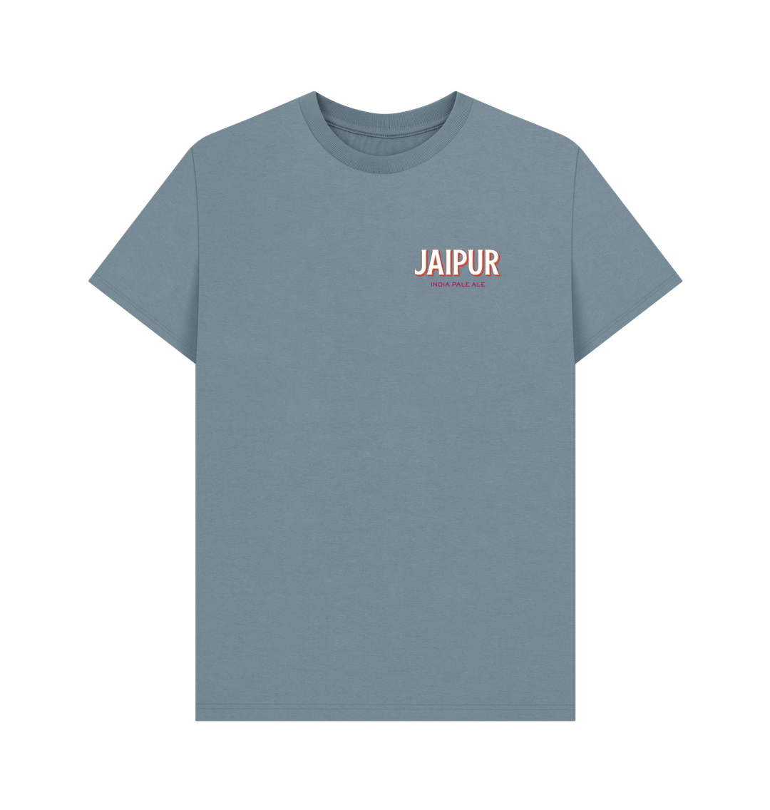 Jaipur logo with pink T logo backprint Printed T-shirt Thornbridge