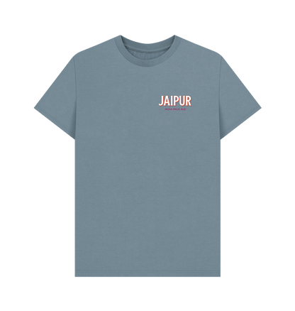 Jaipur logo with pink T logo backprint Printed T-shirt Thornbridge