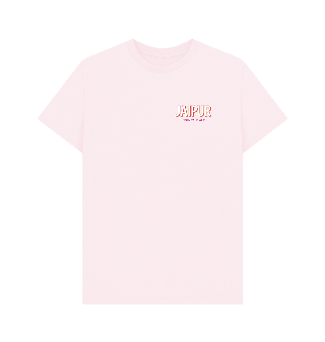 Jaipur logo with pink T logo backprint Printed T-shirt Thornbridge