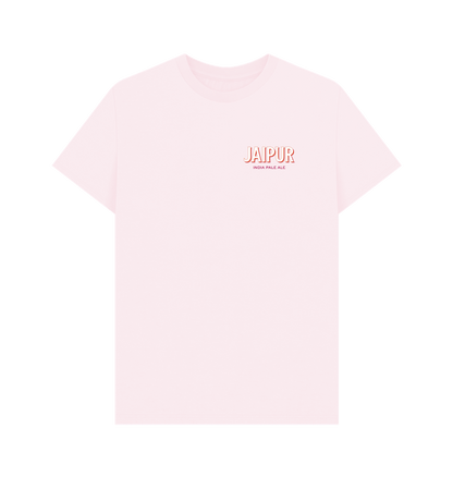 Jaipur logo with pink T logo backprint Printed T-shirt Thornbridge