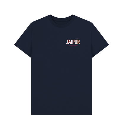 Jaipur logo with pink T logo backprint Printed T-shirt Thornbridge