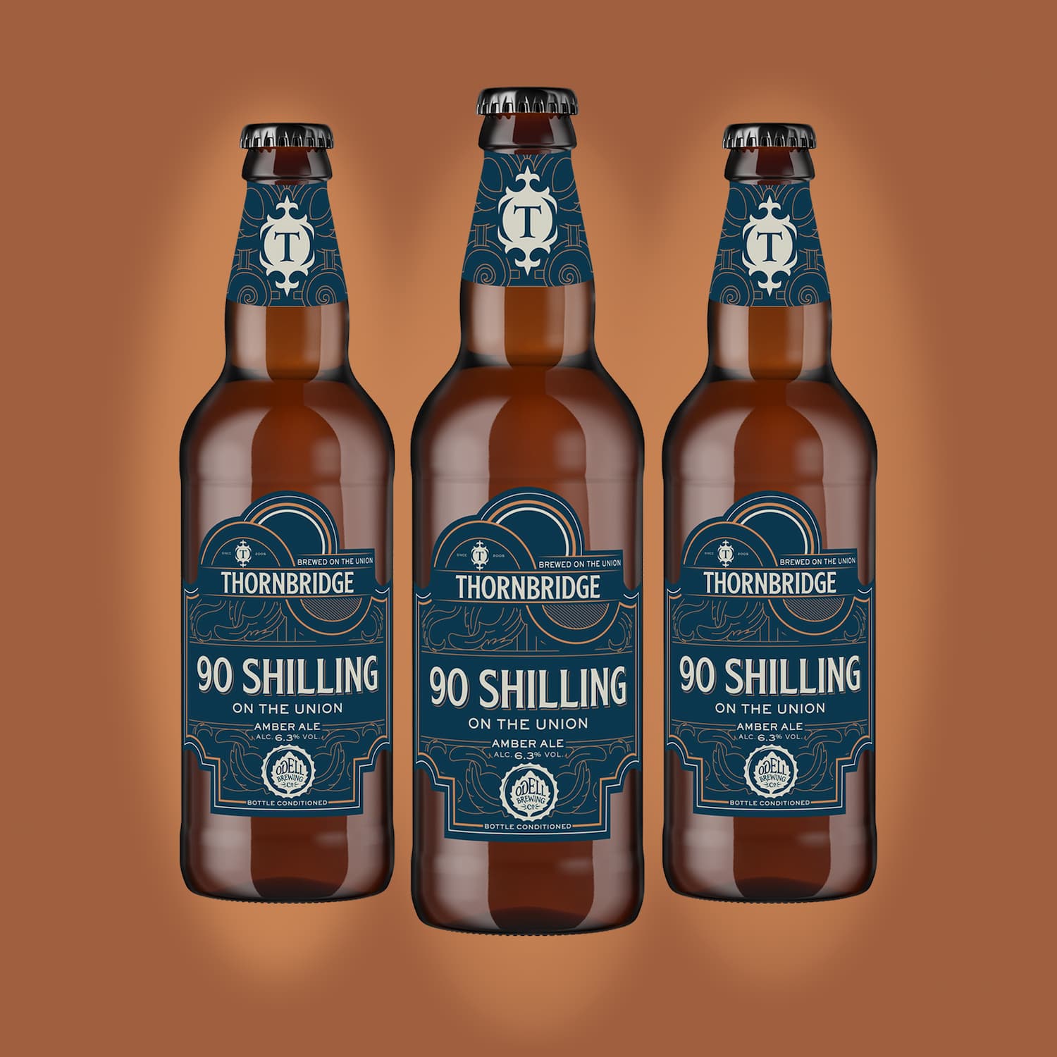 90 Shilling (on the Union), 6.3% Amber Ale 8 x 500ml bottles ...