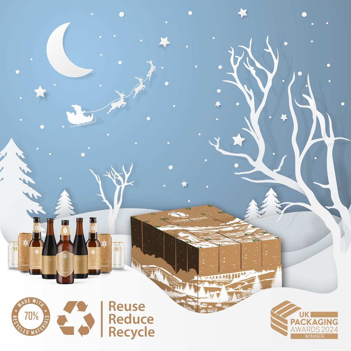 A Very Thornbridge Christmas Advent Calendar Beer - Mixed Case Thornbridge