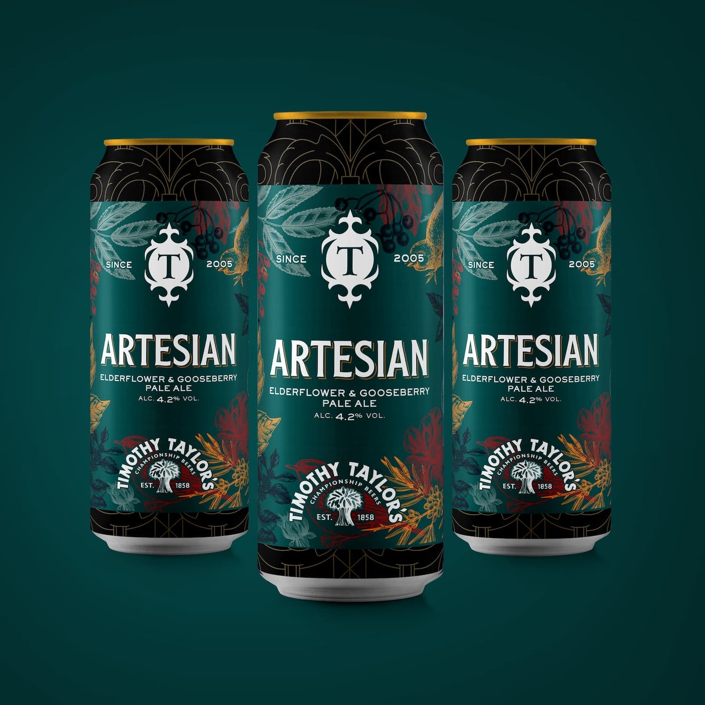 Artesian, 4.2% Elderflower and Gooseberry Pale Ale 12 x 440ml cans Beer - Case Cans Thornbridge