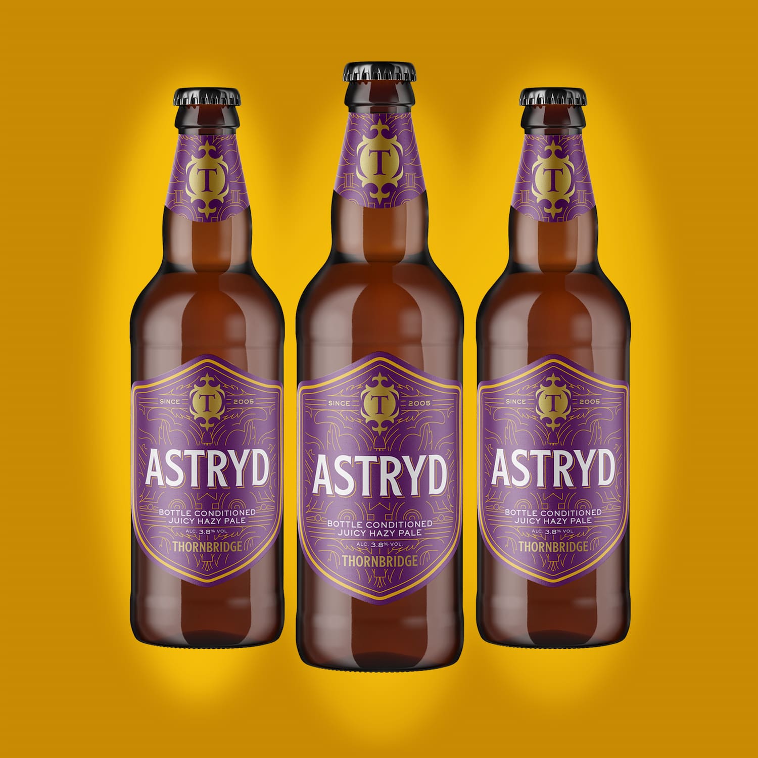 Astryd, Juicy Pale Ale 3.8% 8 x 500ml bottles Beer - Case Bottle Thornbridge