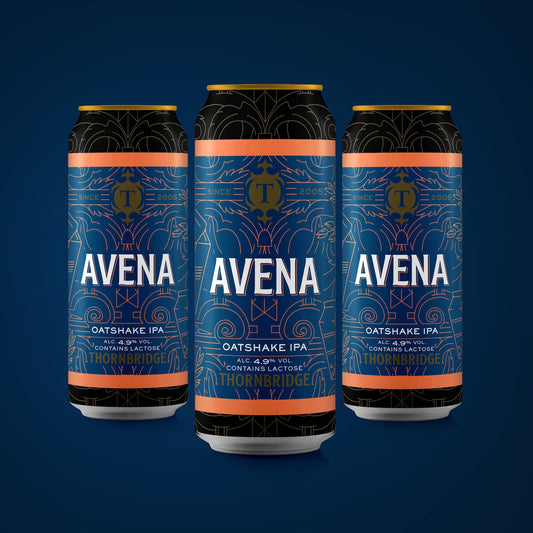 Avena 4.9% Oatmeal IPA 12 x 440ml cans Beer - Case Cans Thornbridge