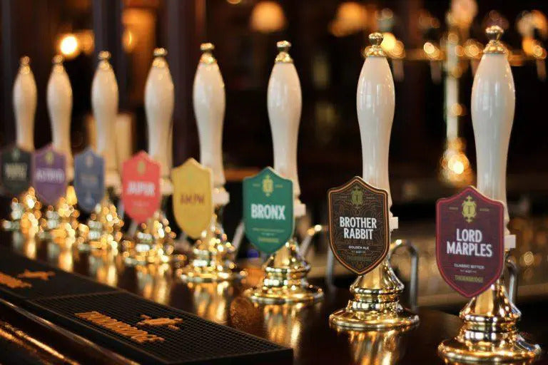 The Cask selection along the bar of the Colmore
