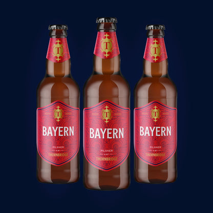 Bayern, 4.8% Pilsner 8 x 500ml bottles Beer - Case Bottle Thornbridge