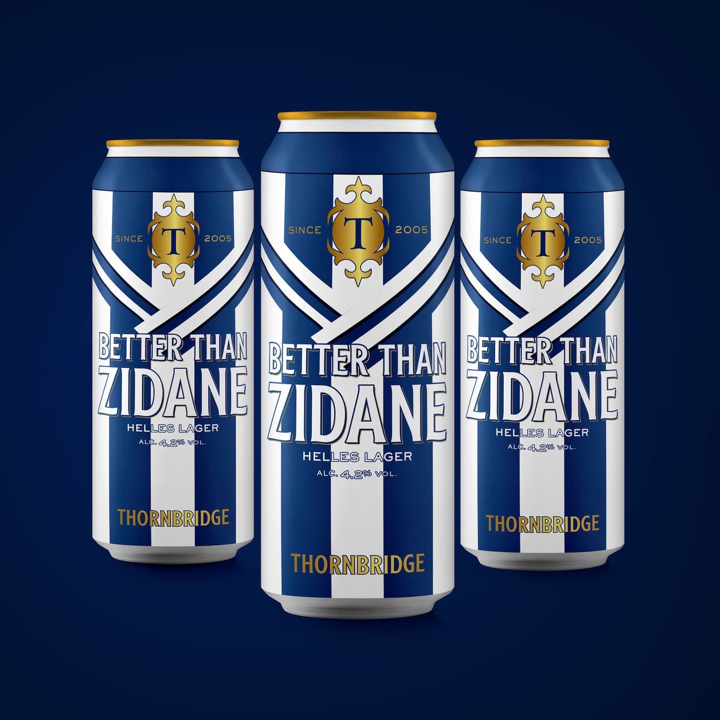 Better than Zidane, 4.2% Lager Beer - Cans Thornbridge