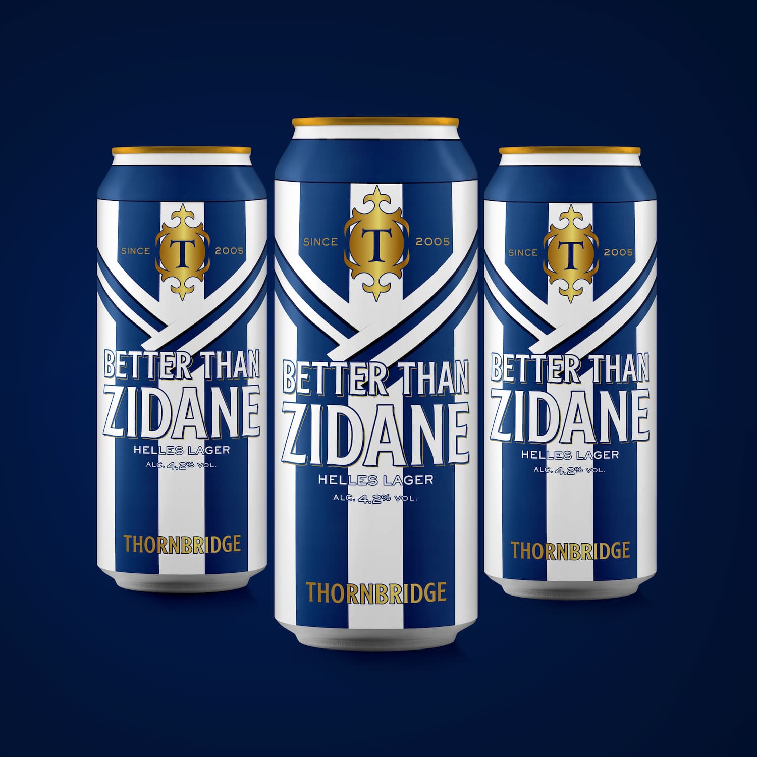 Better than Zidane, 4.2% Lager Beer - Cans Thornbridge