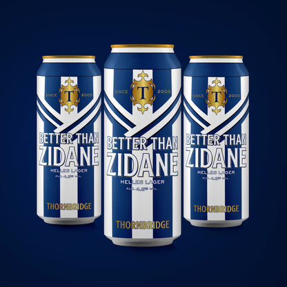 Better than Zidane, 4.2% Lager Beer - Cans Thornbridge