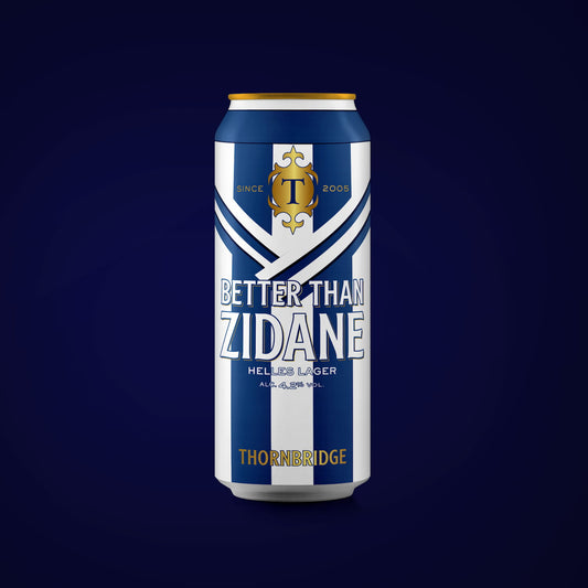 Better than Zidane, 4.2% Lager Beer - Cans Thornbridge