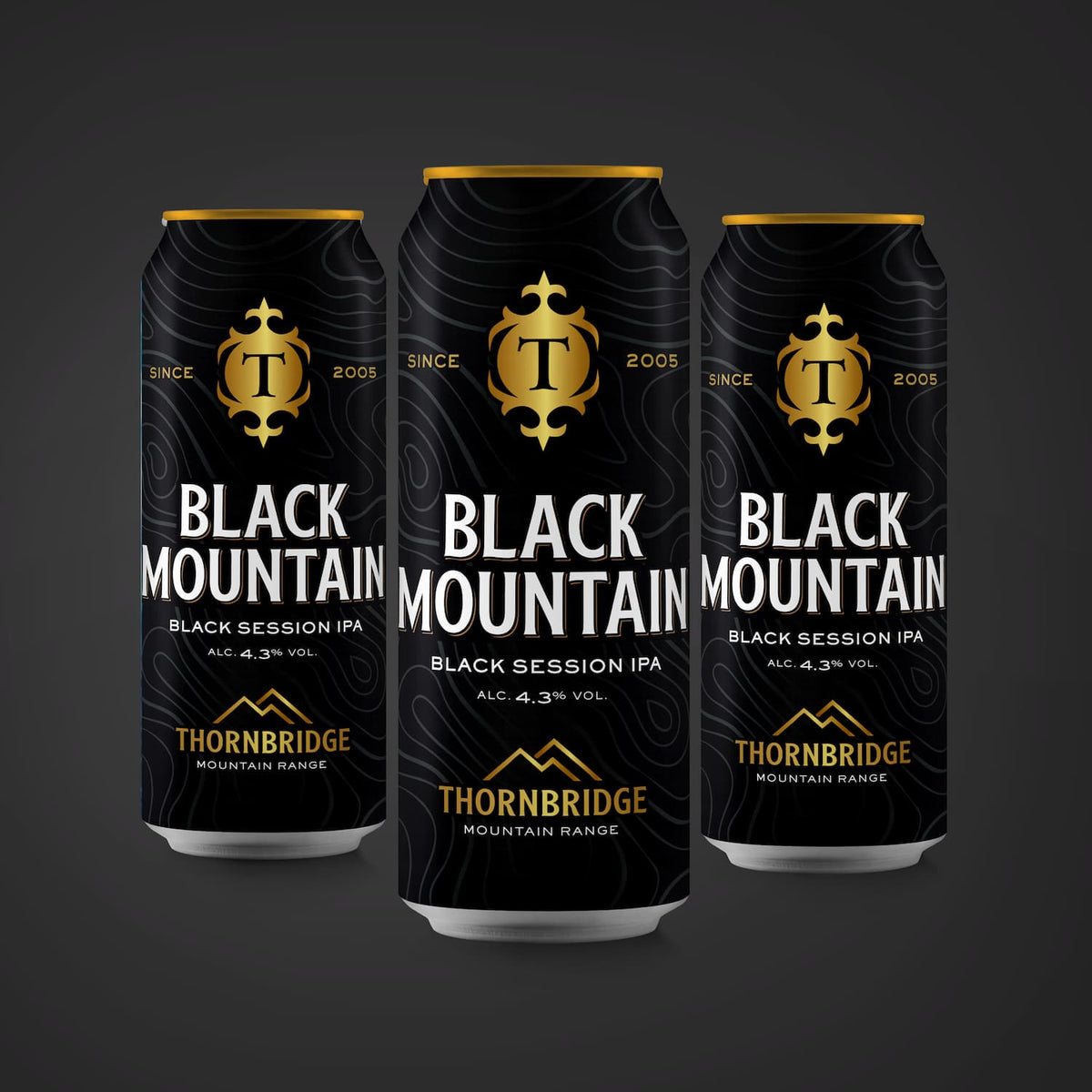 Black Mountain, 4.3% Black Session IPA Beer - Cans Thornbridge