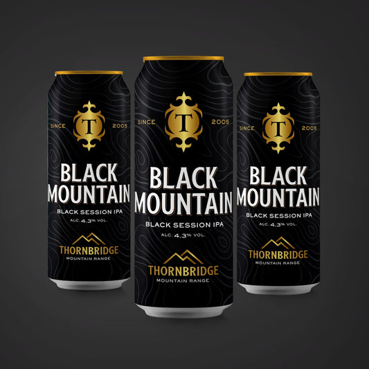 Black Mountain, 4.3% Black Session IPA Beer - Cans Thornbridge