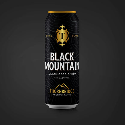 Black Mountain, 4.3% Black Session IPA Beer - Cans Thornbridge