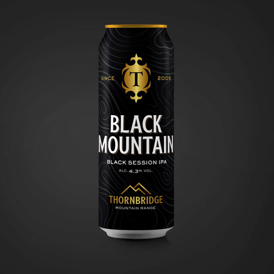 Black Mountain, 4.3% Black Session IPA Beer - Cans Thornbridge