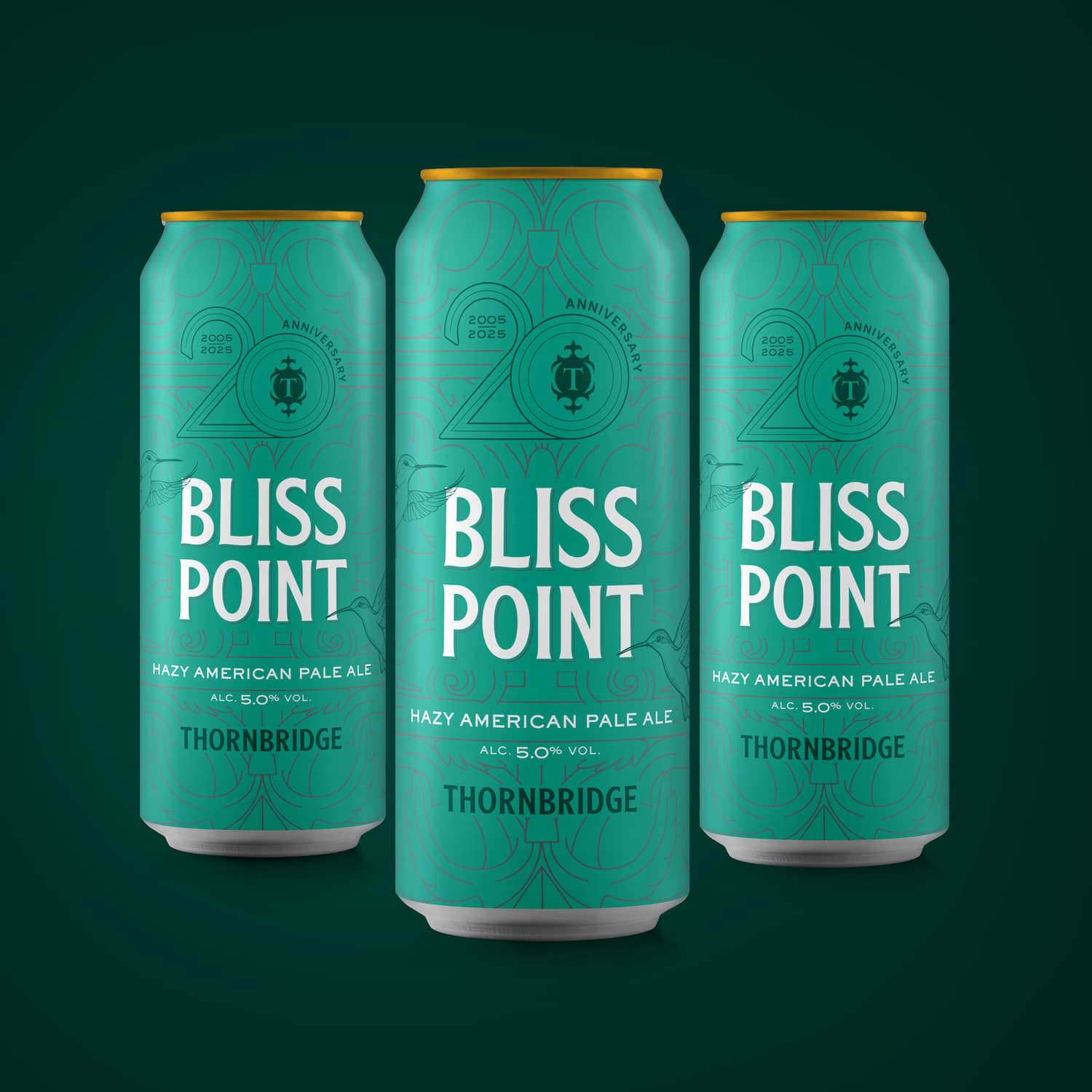 Bliss Point, 5% Hazy American Pale Ale 12 x 440ml cans Beer - Case Cans Thornbridge