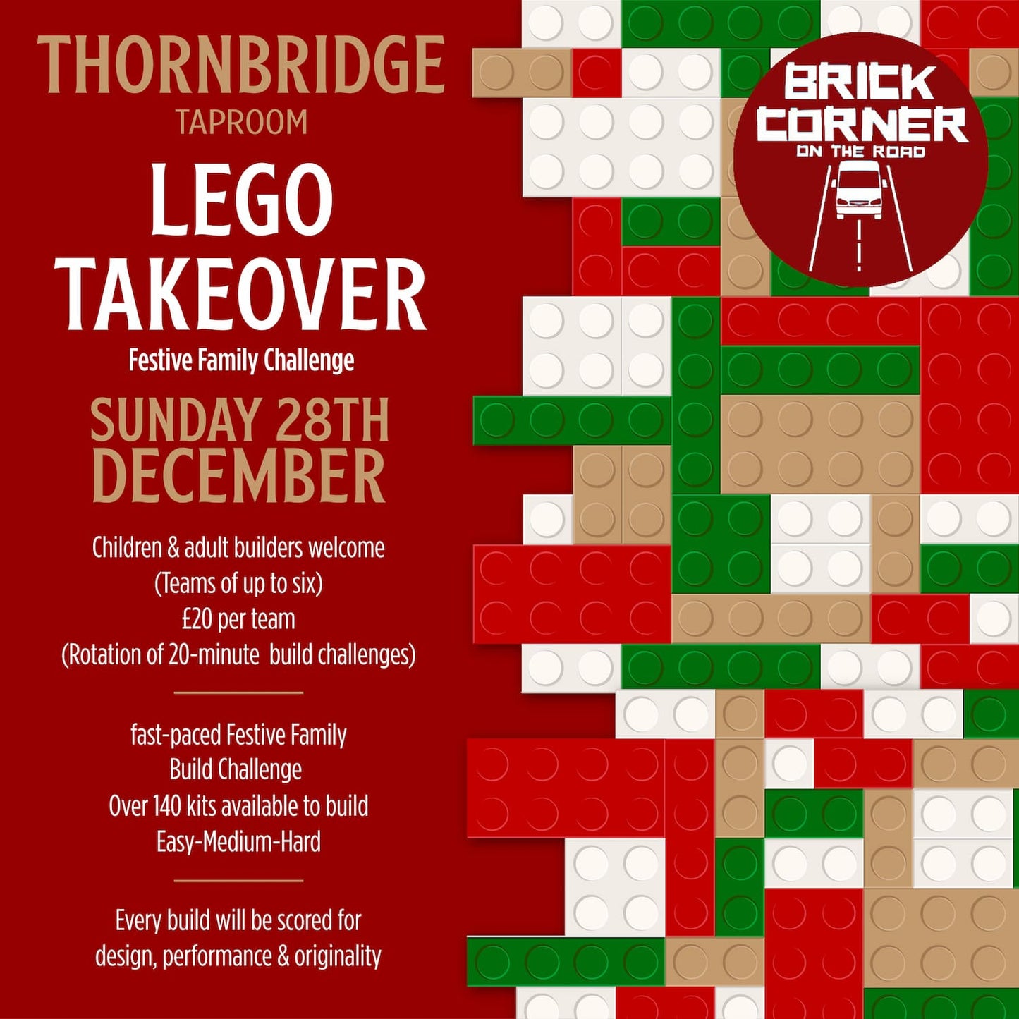 Thornbridge Taproom LEGO takeover Vouchers Thornbridge