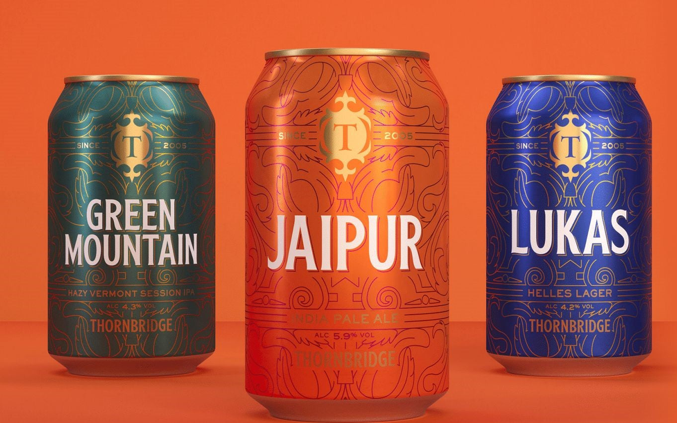 Can of Green Mountain. Jaipur and Lukas 