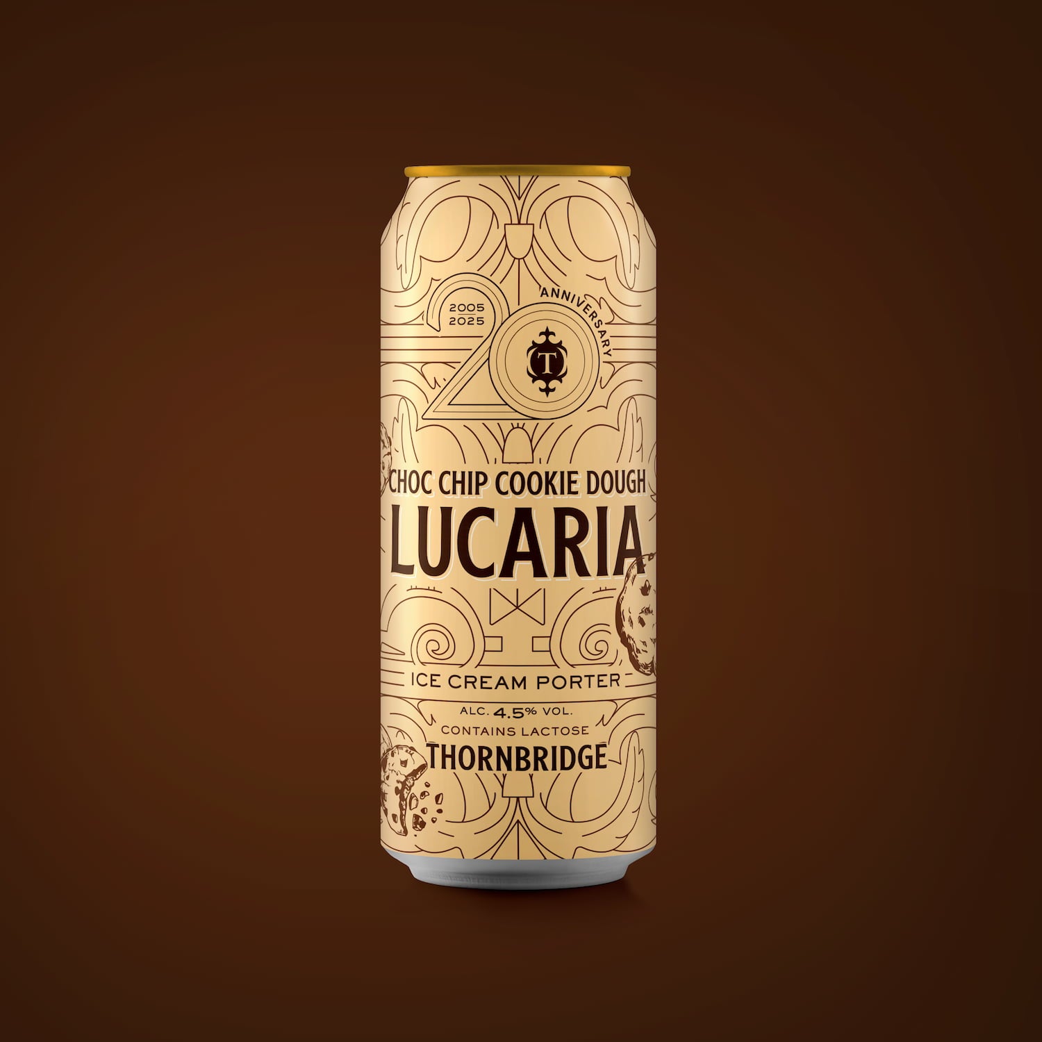 Choc Chip Cookie Dough Lucaria, 4.5% Ice Cream Porter Beer - Single Can Thornbridge
