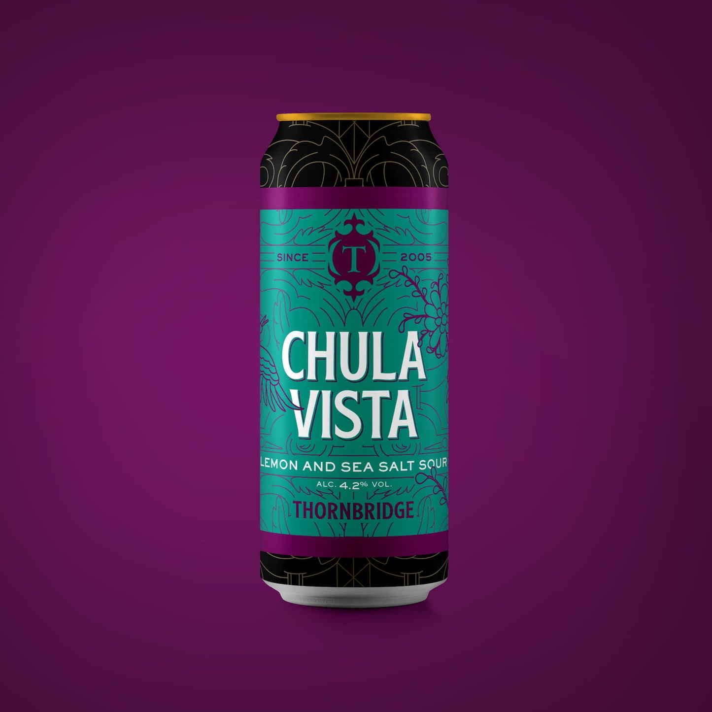 Chula Vista, 4.2% Lemon and Sea Salt Sour Beer - Single Can Thornbridge