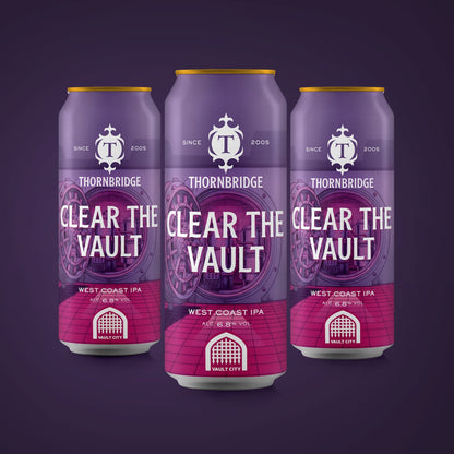Clear the Vault, 6.8% West Coast IPA Beer - Cans Thornbridge