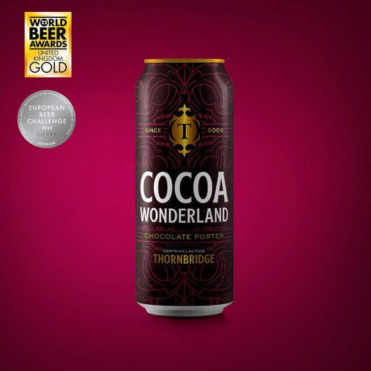 Cocoa Wonderland, 6.8% Chocolate Porter 440ml Beer - Case Cans Thornbridge