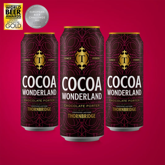 Cocoa Wonderland, 6.8% Chocolate Porter 12 x 440 ml cans Beer - Case Cans Thornbridge