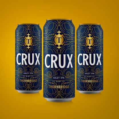 Crux, 5.4% Hazy IPA 12 x 440ml cans Beer - Case Cans Thornbridge