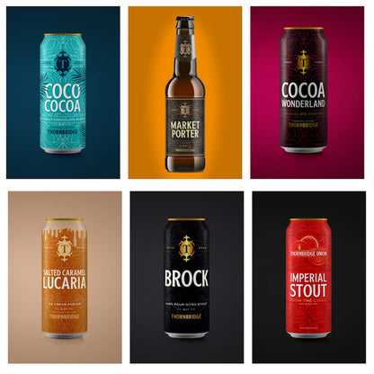 Into The Dark – Stout & Porter Selection 12 Pack Beer - Mixed Case Thornbridge