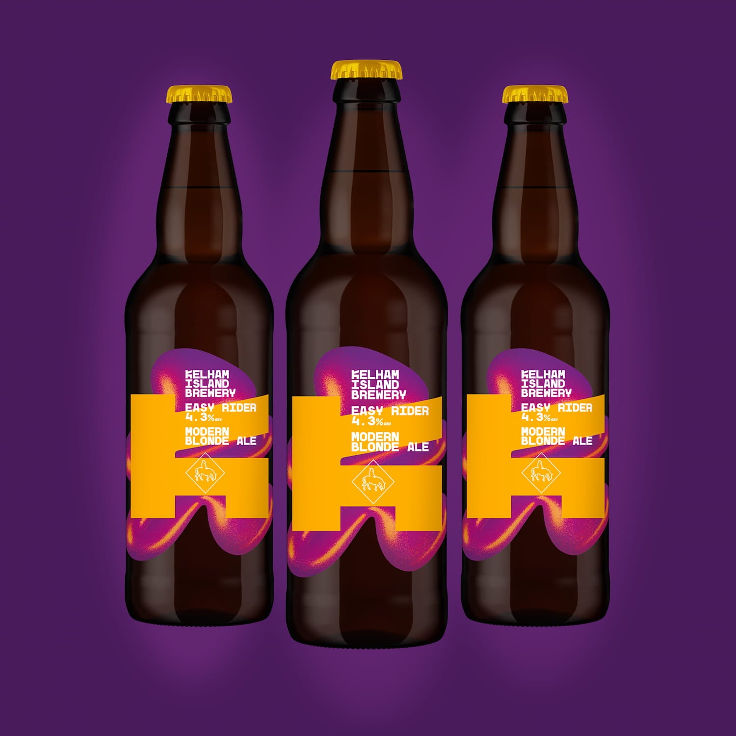 Easy Rider, 4.3% Modern Blonde Ale 8 x 500ml bottles Beer - Case Bottle Thornbridge