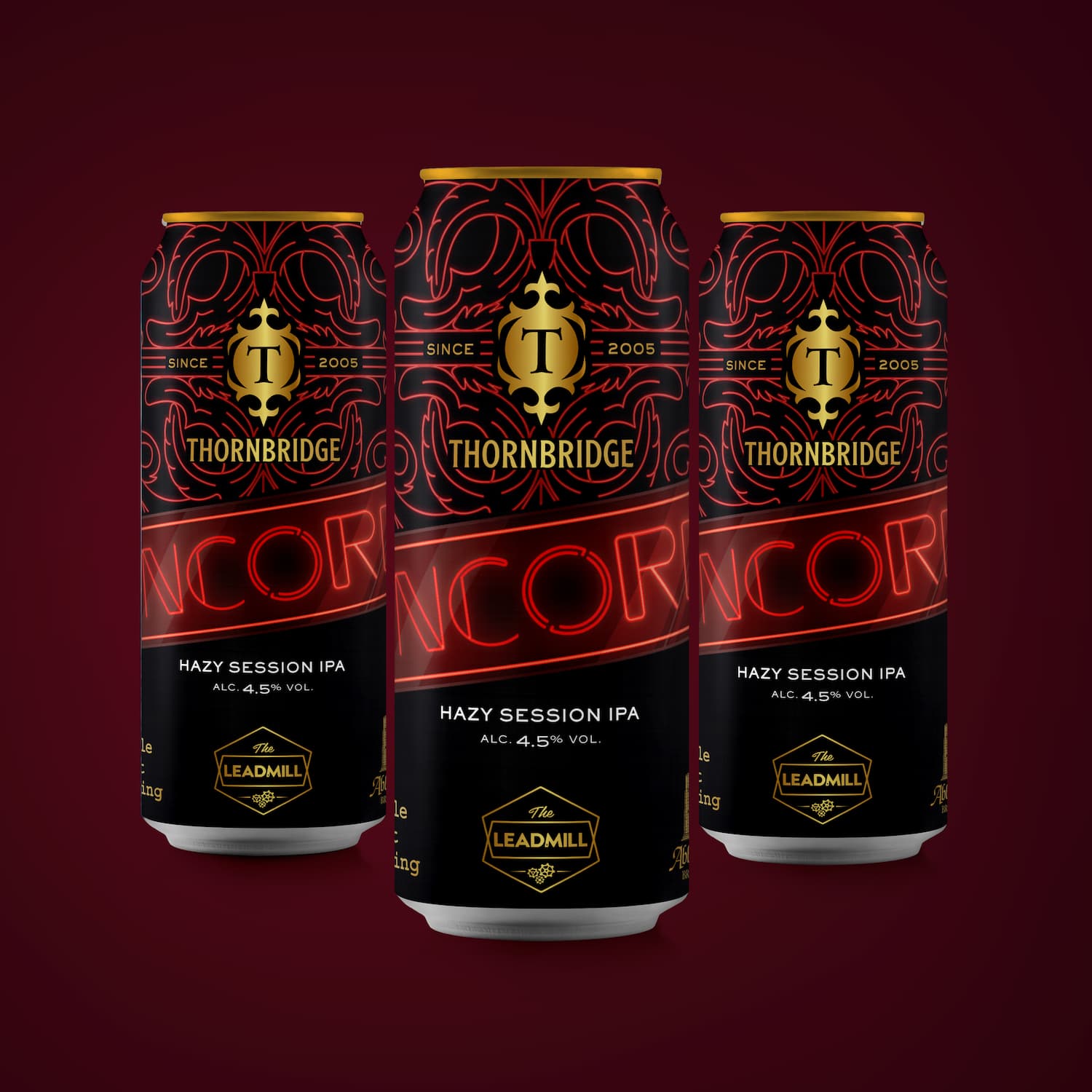 Encore, 4.5% Hazy Session IPA 12 x 440ml cans Beer - Case Cans Thornbridge