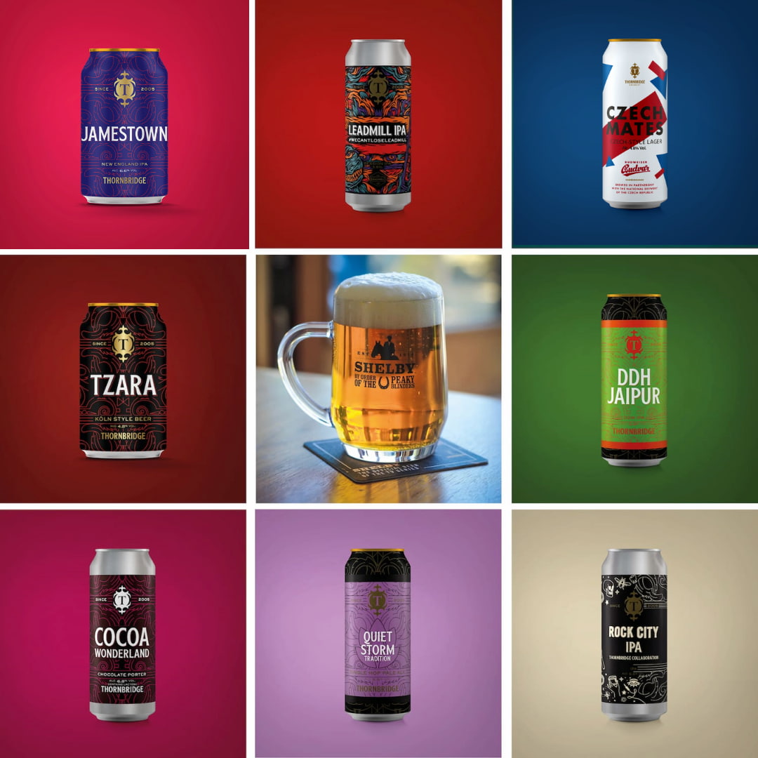 Thornbridge Explorer Beer Tasting and Sharing Kit - 8 beers and 2 tankards glassware Beer - Mixed Case Thornbridge