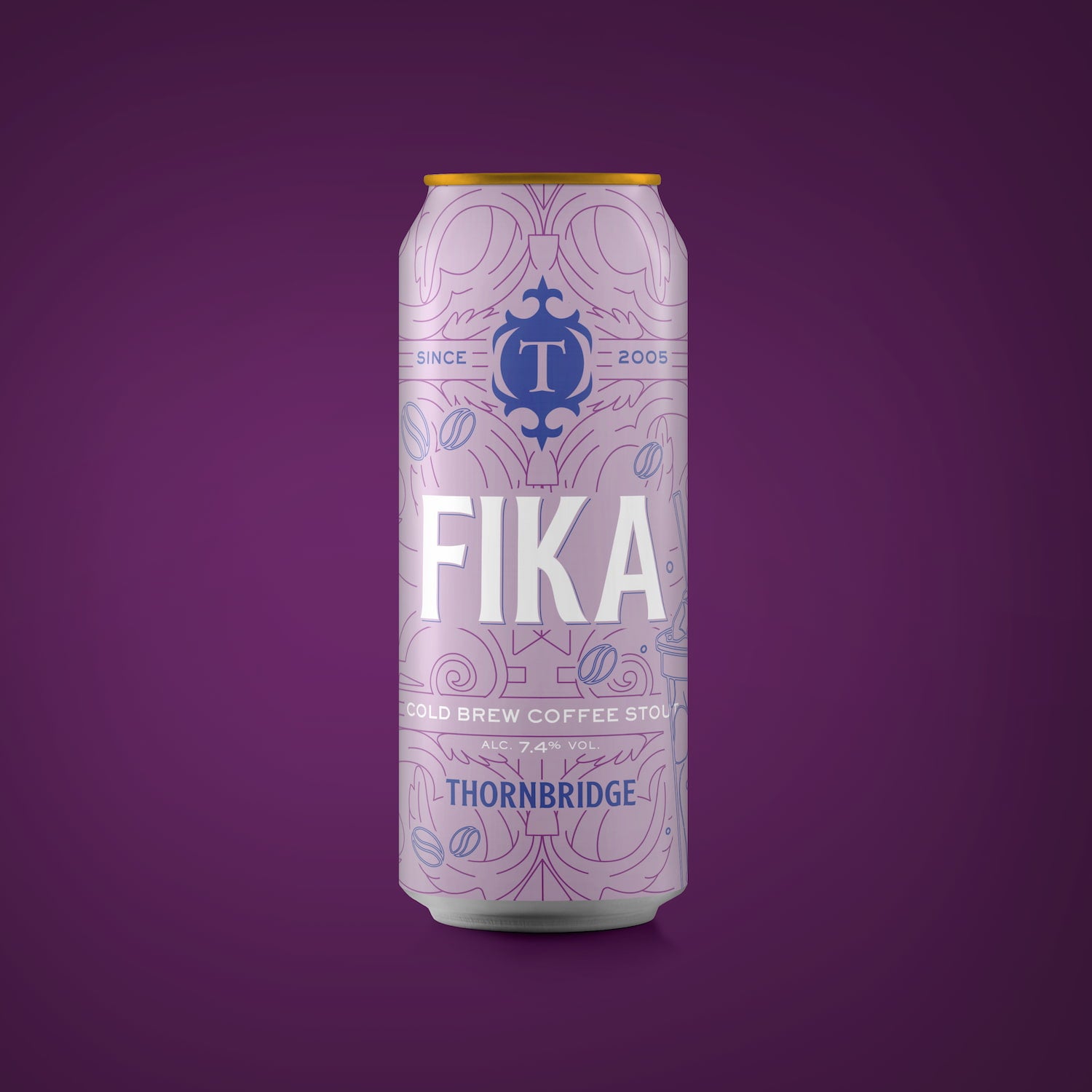 Fika, 7.4% Cold Brew Coffee Stout Beer - Single Can Thornbridge