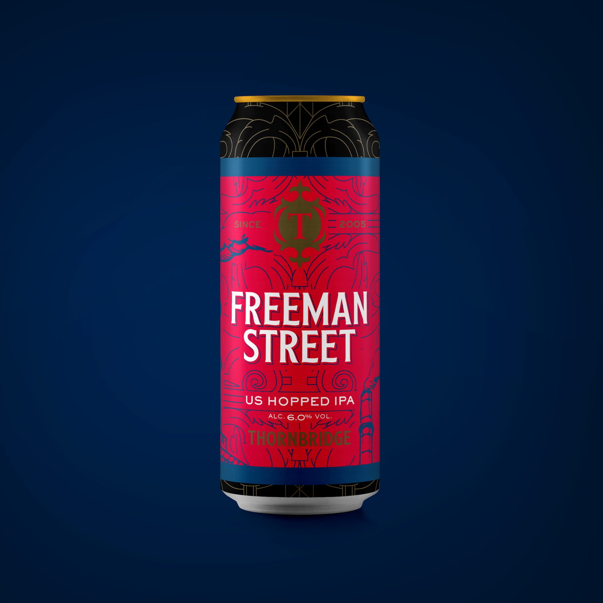 Freeman Street, 6% US Hopped IPA Beer - Single Can Thornbridge