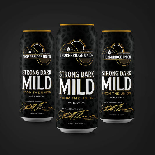 Strong Dark Mild, on the Union 6.5% 12 x 440ml cans Beer - Case Cans Thornbridge