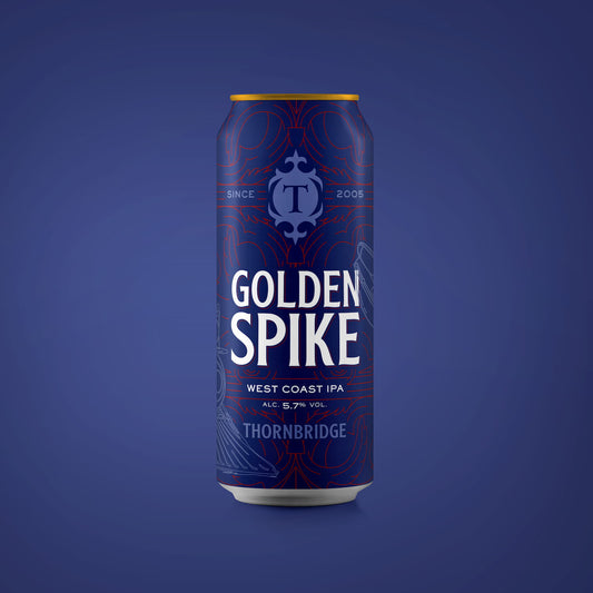 Golden Spike, 5.7% West Coast IPA Beer - Cans Thornbridge