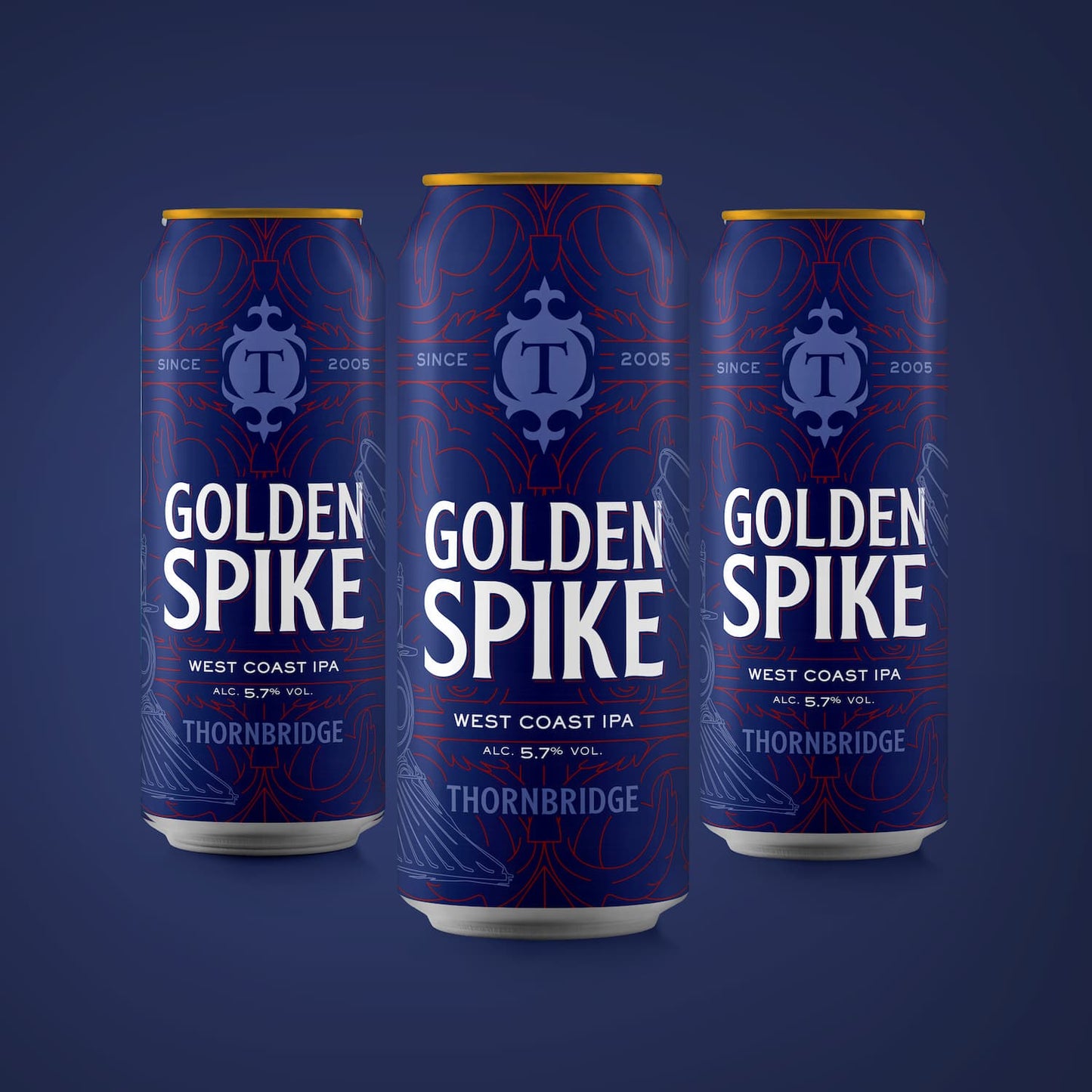 Golden Spike, 5.7% West Coast IPA Beer - Cans Thornbridge