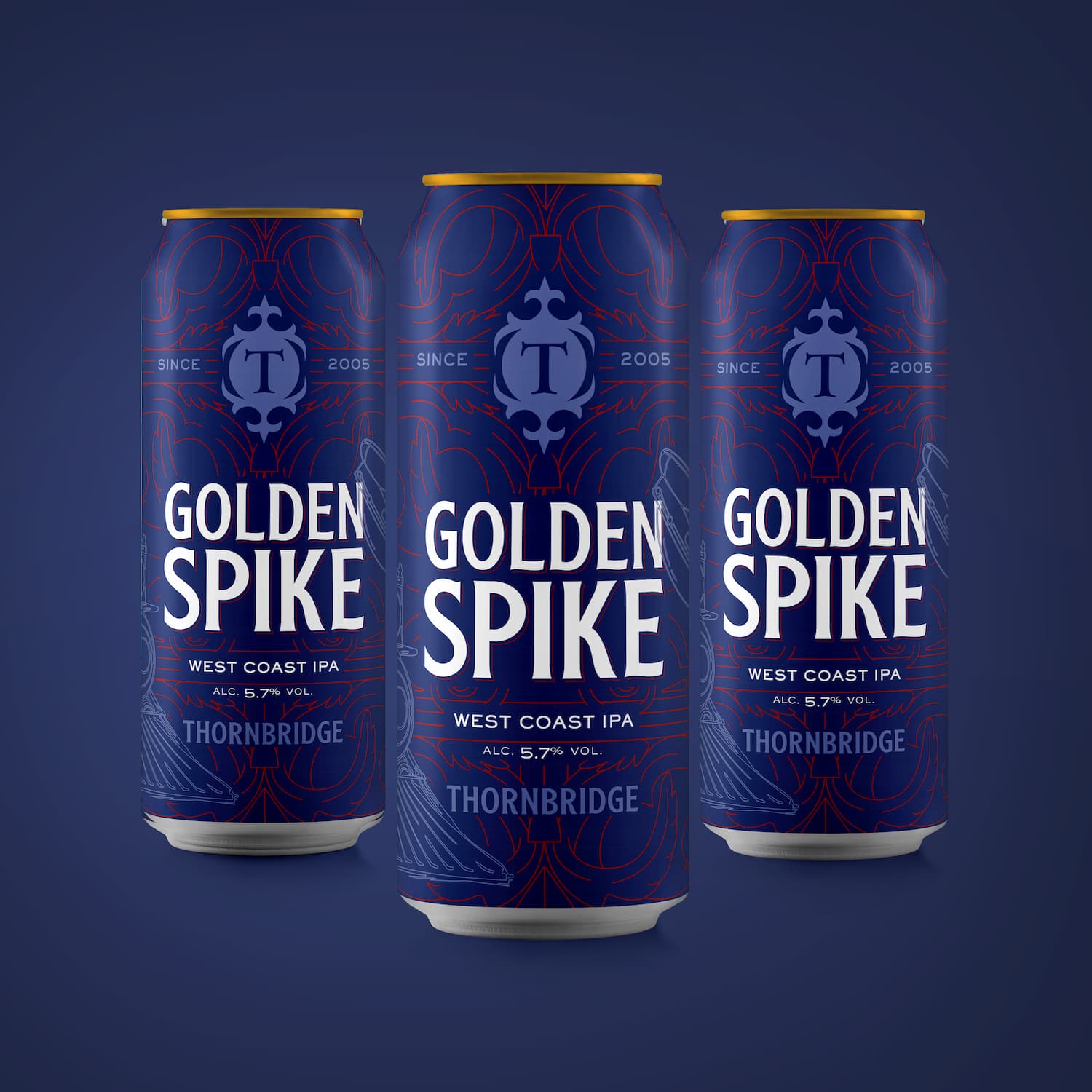 Golden Spike, 5.7% West Coast IPA Beer - Cans Thornbridge