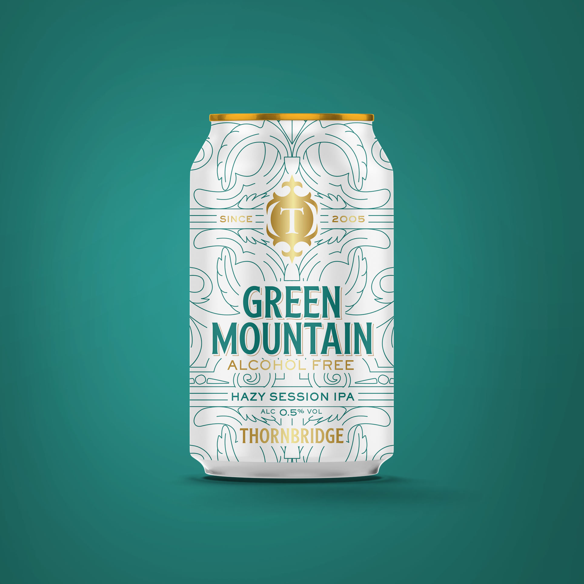 Green Mountain Alcohol Free Hazy Session IPA Beer - Single Can Thornbridge