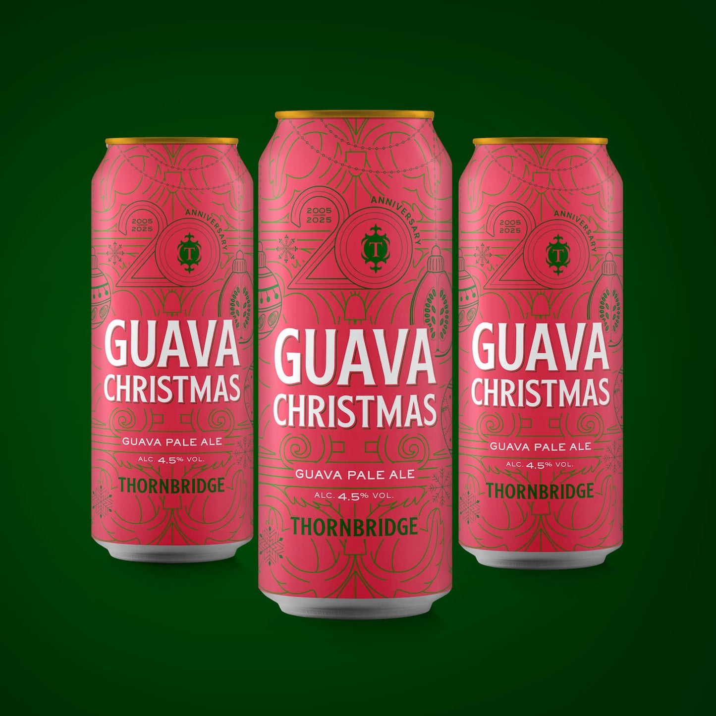 Guava Christmas 4.5% Guava Pale Ale 12 x 440ml cans Beer - Case Cans Thornbridge