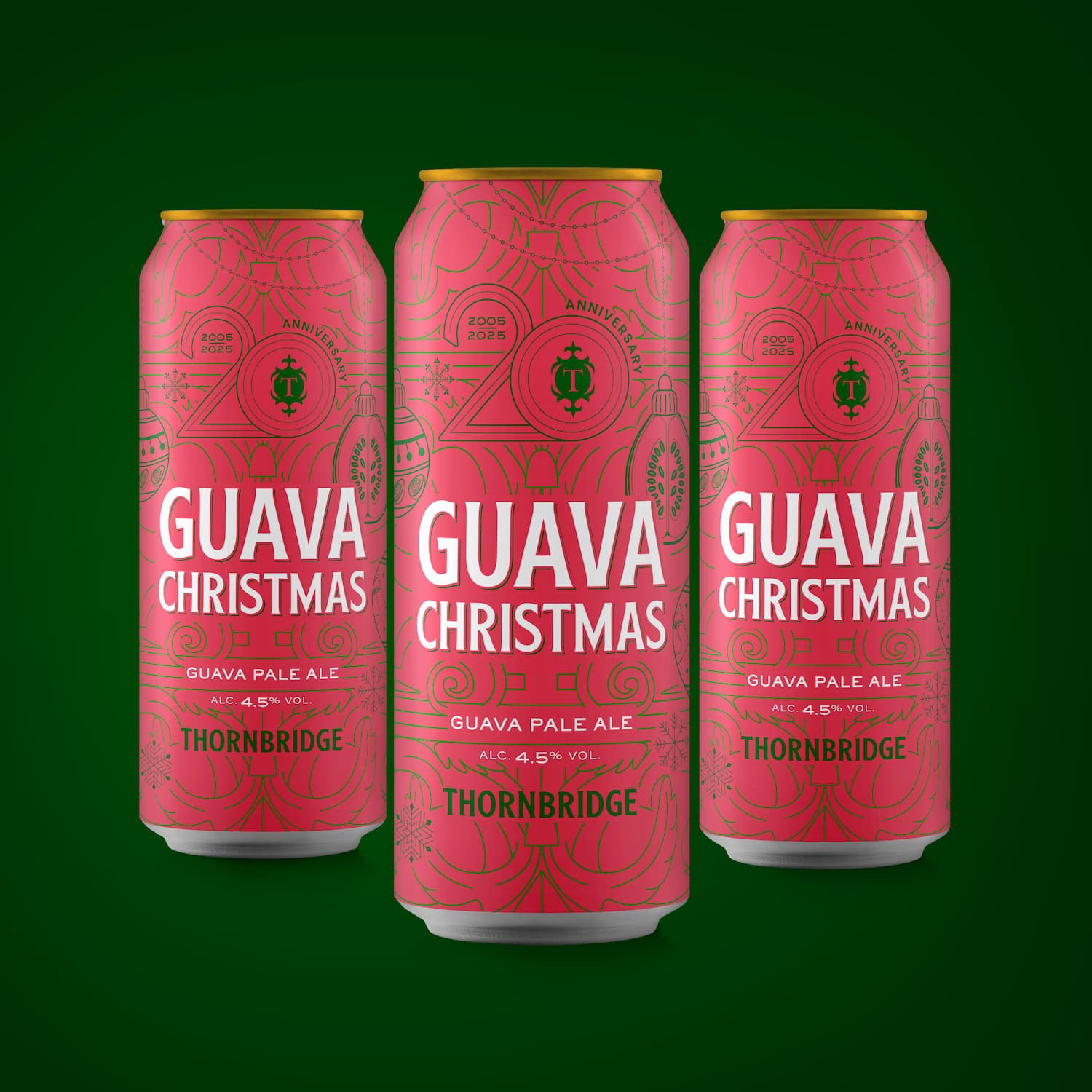 Guava Christmas 4.5% Guava Pale Ale 12 x 440ml cans Beer - Case Cans Thornbridge