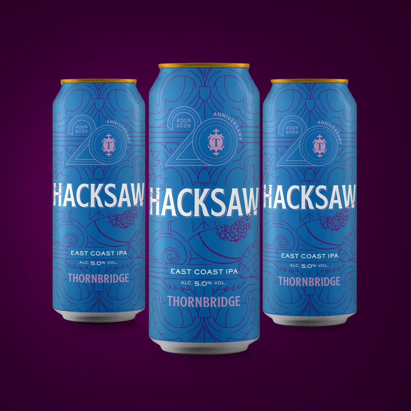Hacksaw, 5% East Coast IPA 12 x 440ml cans Beer - Case Cans Thornbridge