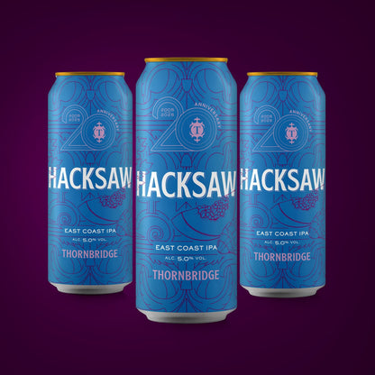 Hacksaw, 5% East Coast IPA 12 x 440ml cans Beer - Case Cans Thornbridge
