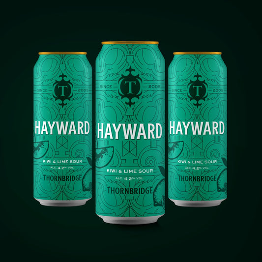 Hayward, 4.2% Kiwi and Lime Sour 12 x 440ml cans Beer - Case Cans Thornbridge
