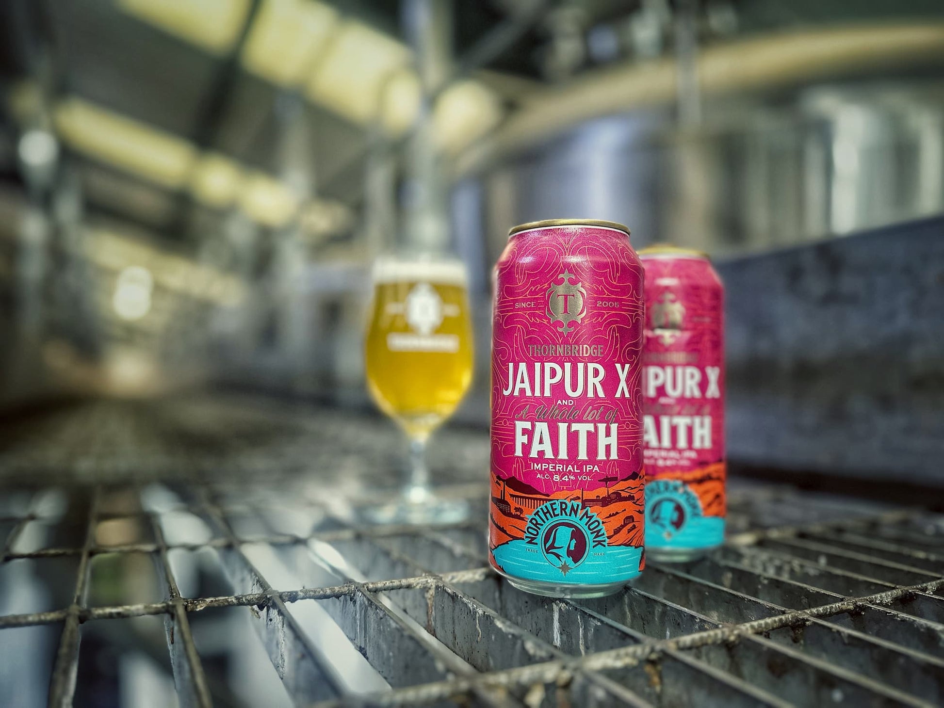 Jaipur X & A Whole Lot of Faith, 8.4% Imperial IPA Beer - Cans Thornbridge